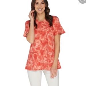 🥑5/$25 LOGO lounge By Lori GOldstein Top M